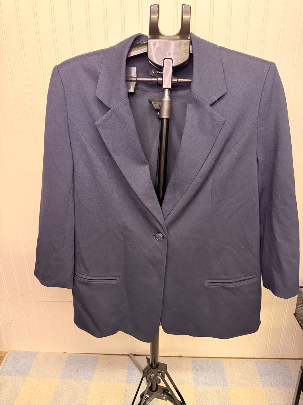 41 Hawthorn Navy Single-Button Women's Blazer